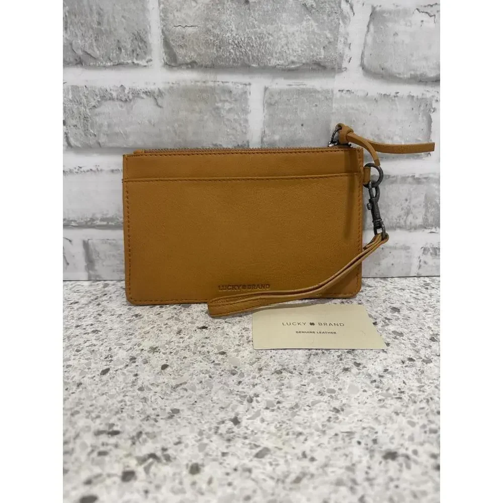 Lucky Brand Genuine Leather Wristlet Wallet, NWOT